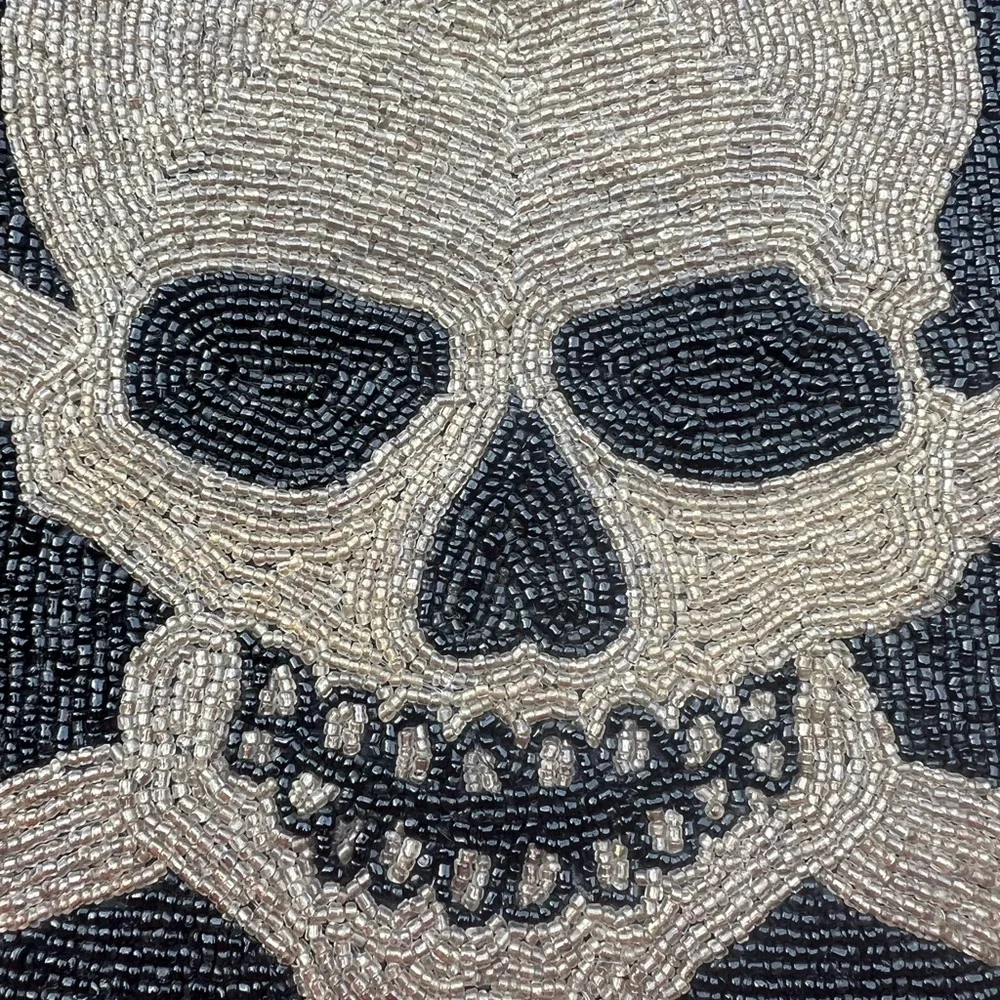 Beaded SKULL CUSHIONS